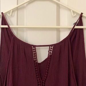 Charlotte Russe Tops - Maroon, cute tank!!! Charlotte Russe Tops - Maroon, cute tank!!!